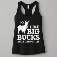 I Like Big Bucks And I Cannot Lie Deer Hunting Womens Tank Top