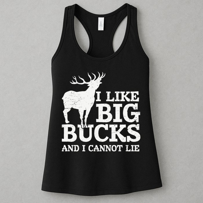 I Like Big Bucks And I Cannot Lie Deer Hunting Womens Tank Top