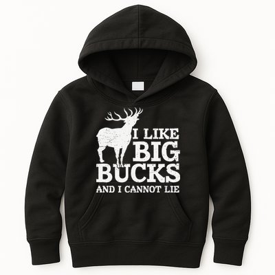I Like Big Bucks And I Cannot Lie Deer Hunting Kids Hoodie