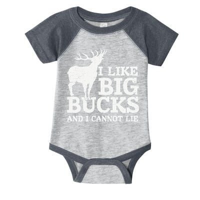 I Like Big Bucks And I Cannot Lie Deer Hunting Infant Baby Jersey Bodysuit