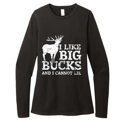 I Like Big Bucks And I Cannot Lie Deer Hunting Womens CVC Long Sleeve Shirt