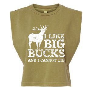 I Like Big Bucks And I Cannot Lie Deer Hunting Garment-Dyed Women's Muscle Tee