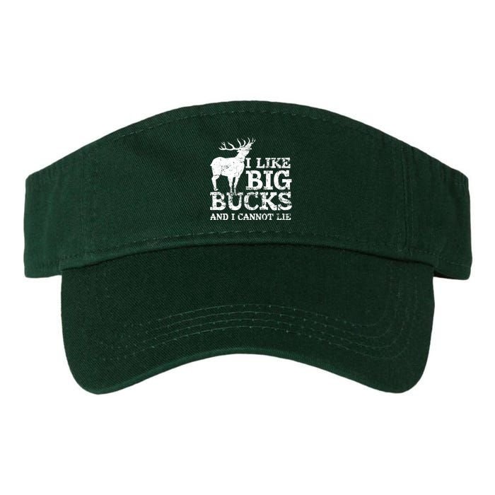 I Like Big Bucks And I Cannot Lie Deer Hunting Valucap Bio-Washed Visor