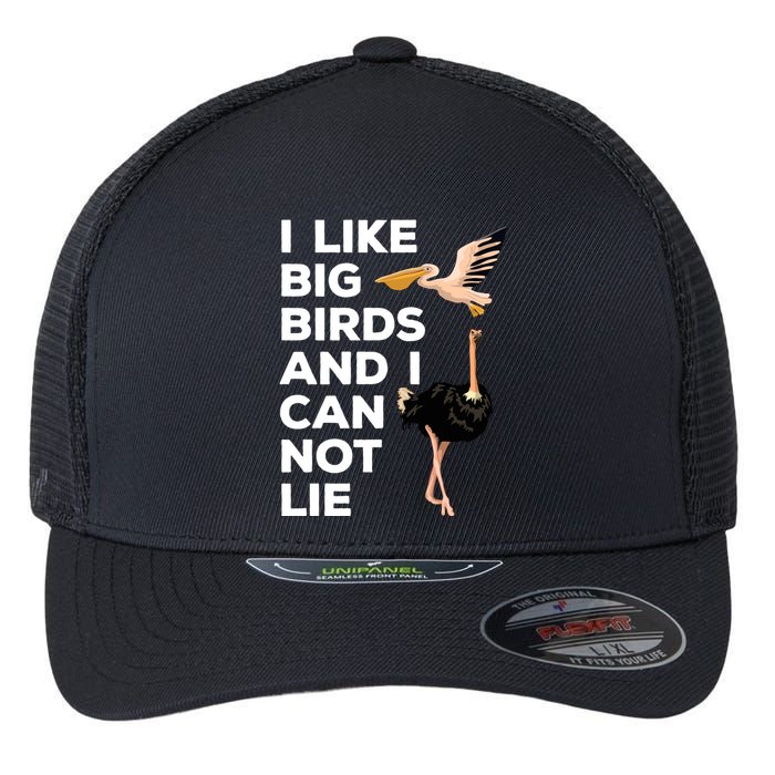 I Like Big Birds And I Can Not Lie Cute Gift Flexfit Unipanel Trucker Cap