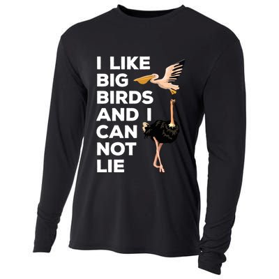 I Like Big Birds And I Can Not Lie Cute Gift Cooling Performance Long Sleeve Crew