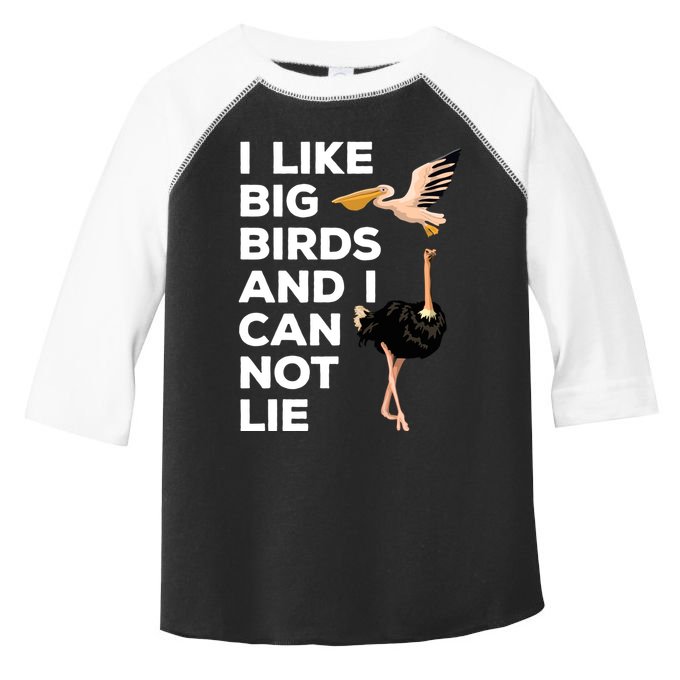 I Like Big Birds And I Can Not Lie Cute Gift Toddler Fine Jersey T-Shirt