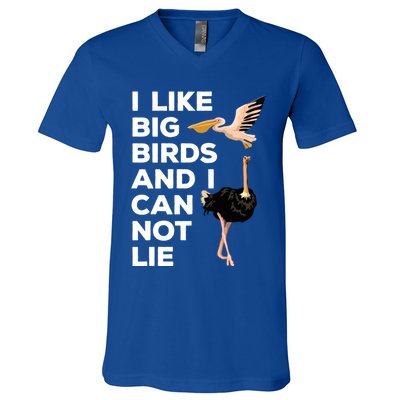 I Like Big Birds And I Can Not Lie Cute Gift V-Neck T-Shirt