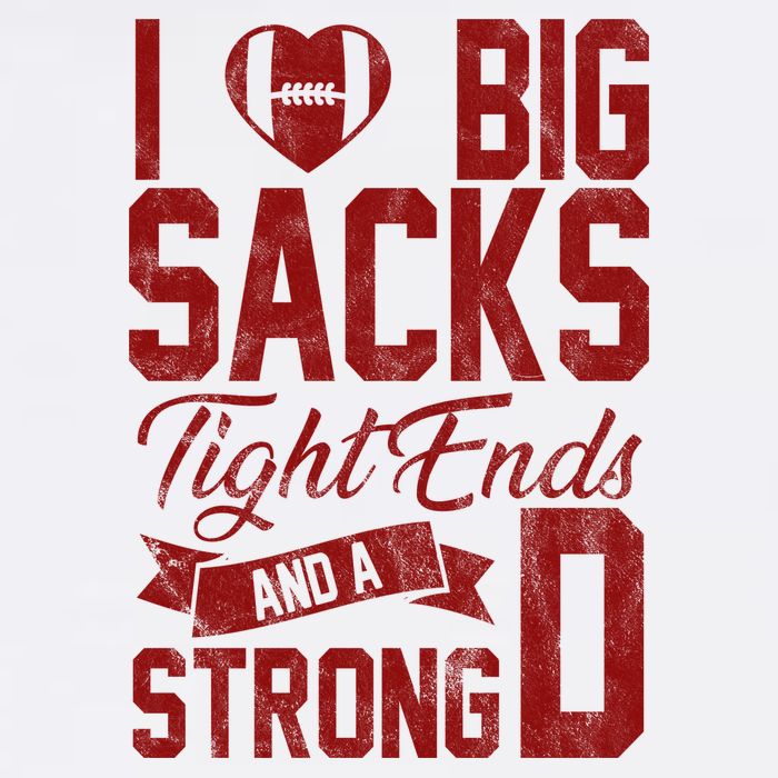 I Love Big Sacks Tight End And A Strong D Funny Sport Adult Drive Performance Visor