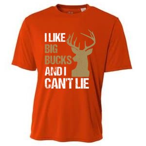 I Like Big Bucks And I Cannot Lie Funny Deer Hunting Father Great Gift Cooling Performance Crew T-Shirt