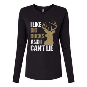 I Like Big Bucks And I Cannot Lie Funny Deer Hunting Father Great Gift Womens Cotton Relaxed Long Sleeve T-Shirt