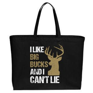 I Like Big Bucks And I Cannot Lie Funny Deer Hunting Father Great Gift Cotton Canvas Jumbo Tote