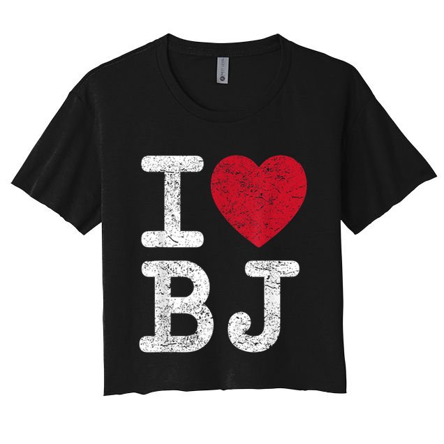 I Love Bj Beijing China Bj Crop Top