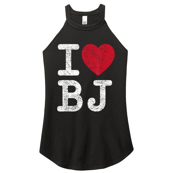 I Love Bj Beijing China Bj Women's Perfect Tri Rocker Tank