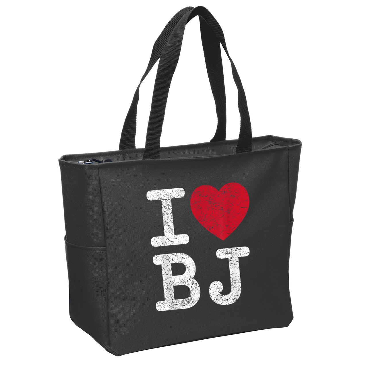 I Love Bj Beijing China Bj Zip Tote Bag