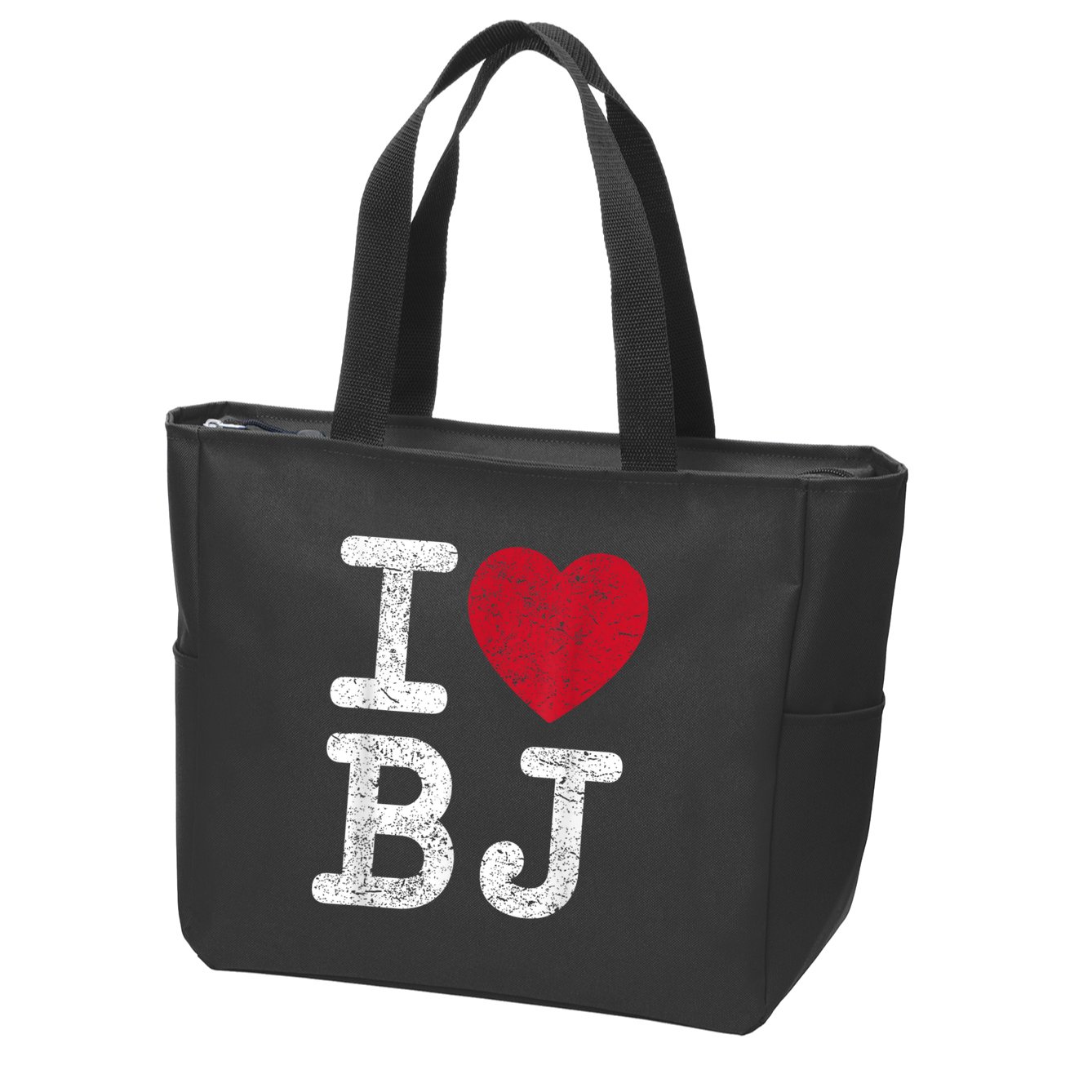 I Love Bj Beijing China Bj Zip Tote Bag