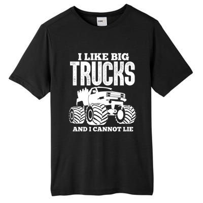 I Like Big Trucks And I Cannot Lie Funny Monster Truck Great Gift Tall Fusion ChromaSoft Performance T-Shirt