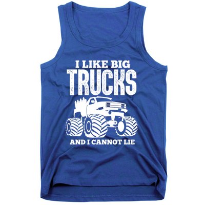 I Like Big Trucks And I Cannot Lie Funny Monster Truck Great Gift Tank Top