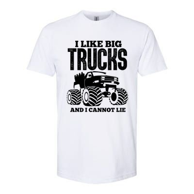 I Like Big Trucks And I Cannot Lie Funny Monster Truck Great Gift Softstyle CVC T-Shirt