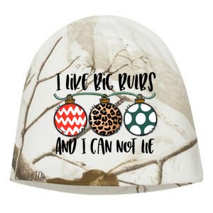 I Like Big Bulbs And I Can Not Lie Bells Funny Christmas Gift Kati - Camo Knit Beanie