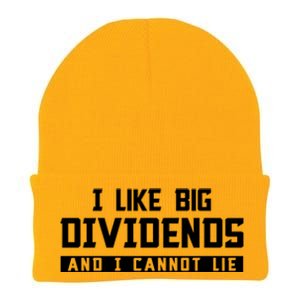 I Like Big Dividends Investor Stock Market Capitalism Gift Knit Cap Winter Beanie