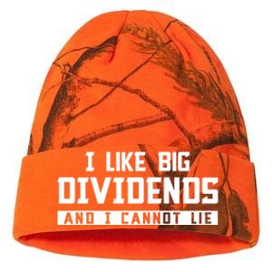 I Like Big Dividends Investor Stock Market Capitalism Gift Kati Licensed 12" Camo Beanie