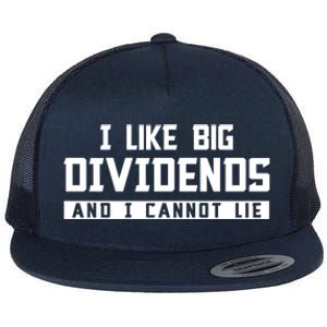 I Like Big Dividends Investor Stock Market Capitalism Gift Flat Bill Trucker Hat