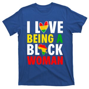 I Love Being A Black Black History Month Afro Meaningful Gift T-Shirt