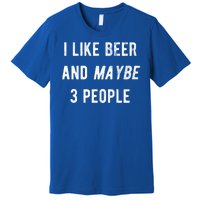 I Like Beer And Maybe 3 People Premium T-Shirt