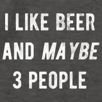 I Like Beer And Maybe 3 People Vector Backpack