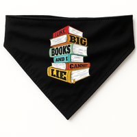 I Like Big Books And I Cannot Lie Librarian Book Reader USA-Made Doggie Bandana