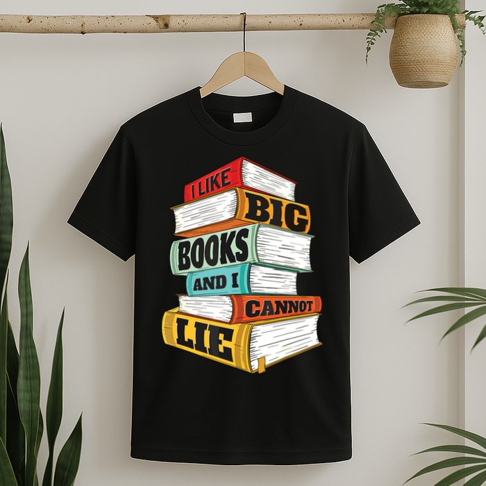 I Like Big Books And I Cannot Lie Librarian Book Reader T-Shirt