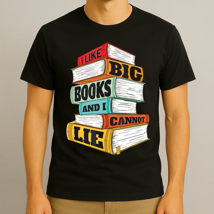 I Like Big Books And I Cannot Lie Librarian Book Reader T-Shirt
