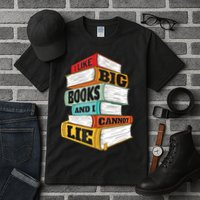 I Like Big Books And I Cannot Lie Librarian Book Reader Tall T-Shirt
