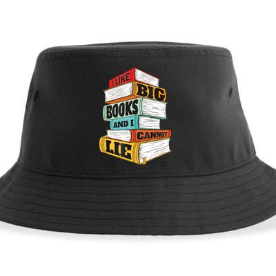 I Like Big Books And I Cannot Lie Librarian Book Reader Sustainable Bucket Hat
