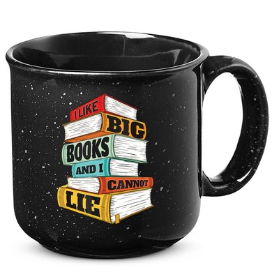 I Like Big Books And I Cannot Lie Librarian Book Reader 15oz Campfire Ceramic Mug