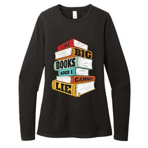 I Like Big Books And I Cannot Lie Librarian Book Reader Womens CVC Long Sleeve Shirt