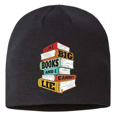 I Like Big Books And I Cannot Lie Librarian Book Reader Sustainable Beanie
