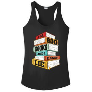 I Like Big Books And I Cannot Lie Librarian Book Reader Ladies PosiCharge Competitor Racerback Tank