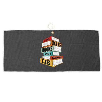 I Like Big Books And I Cannot Lie Librarian Book Reader Large Microfiber Waffle Golf Towel