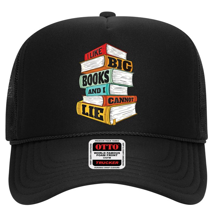 I Like Big Books And I Cannot Lie Librarian Book Reader Trucker Hat