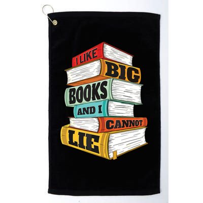 I Like Big Books And I Cannot Lie Librarian Book Reader Golf Towel