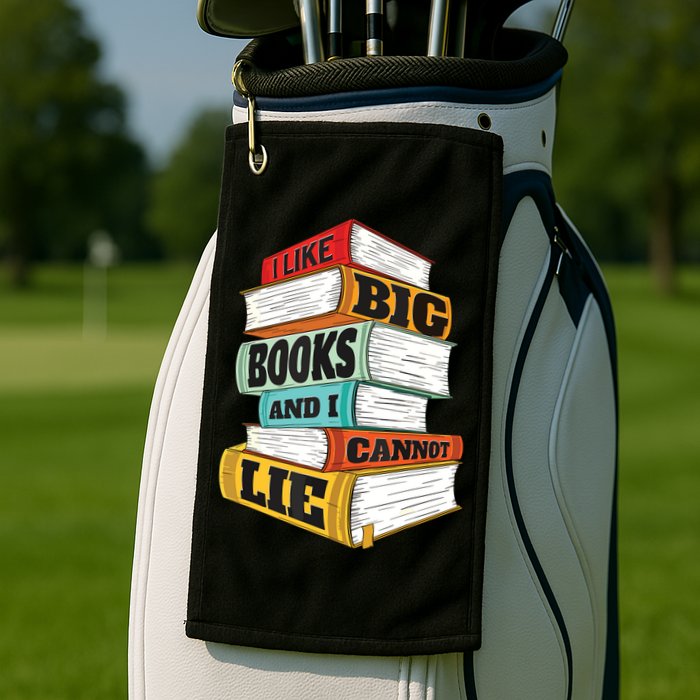 I Like Big Books And I Cannot Lie Librarian Book Reader Golf Towel