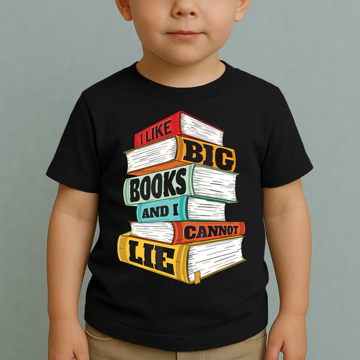 I Like Big Books And I Cannot Lie Librarian Book Reader Toddler T-Shirt