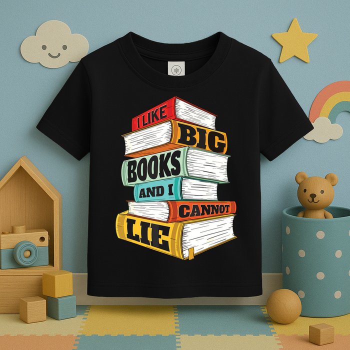 I Like Big Books And I Cannot Lie Librarian Book Reader Toddler T-Shirt