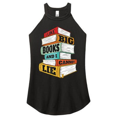 I Like Big Books And I Cannot Lie Librarian Book Reader Women's Perfect Tri Rocker Tank