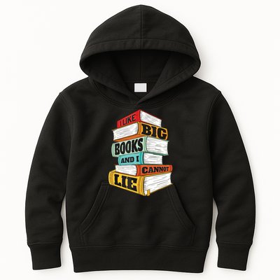 I Like Big Books And I Cannot Lie Librarian Book Reader Kids Hoodie
