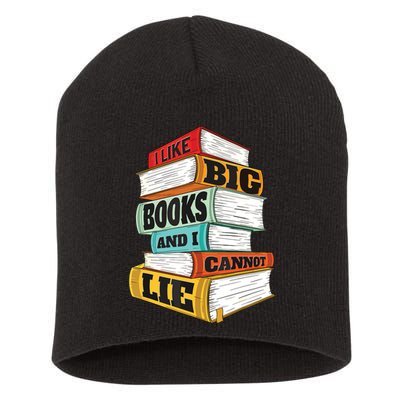 I Like Big Books And I Cannot Lie Librarian Book Reader Short Acrylic Beanie
