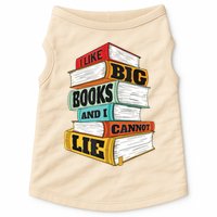 I Like Big Books And I Cannot Lie Librarian Book Reader Doggie Tank