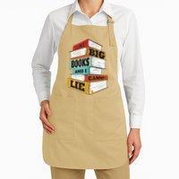 I Like Big Books And I Cannot Lie Librarian Book Reader Apron
