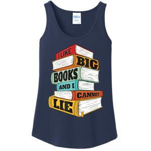 I Like Big Books And I Cannot Lie Librarian Book Reader Ladies Essential Tank